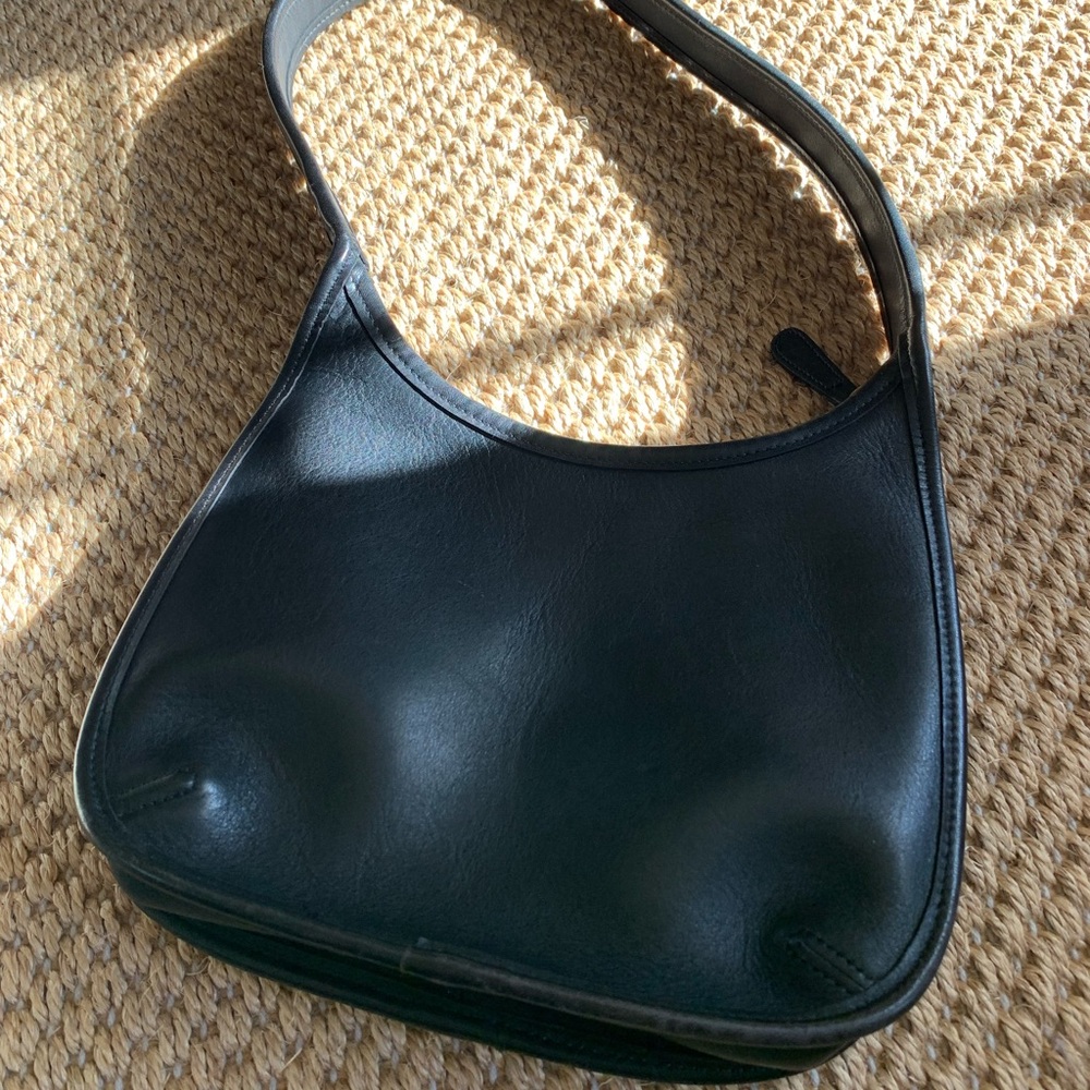 VINTAGE Coach 9020 ergo Black Leather Shoulder Bag
